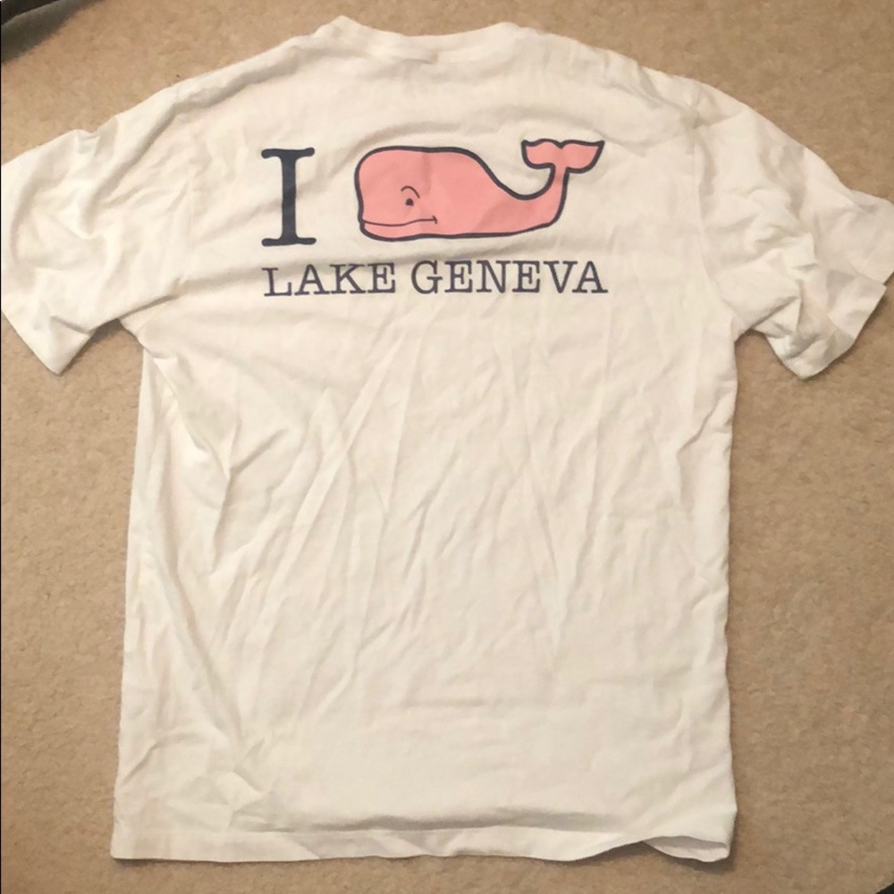 Vineyard Vines "I Whale Lake Geneva" shirt (Small)